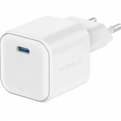 Ładowarka sieciowa Swissten GaN, USB-C PD, 20 W, biała