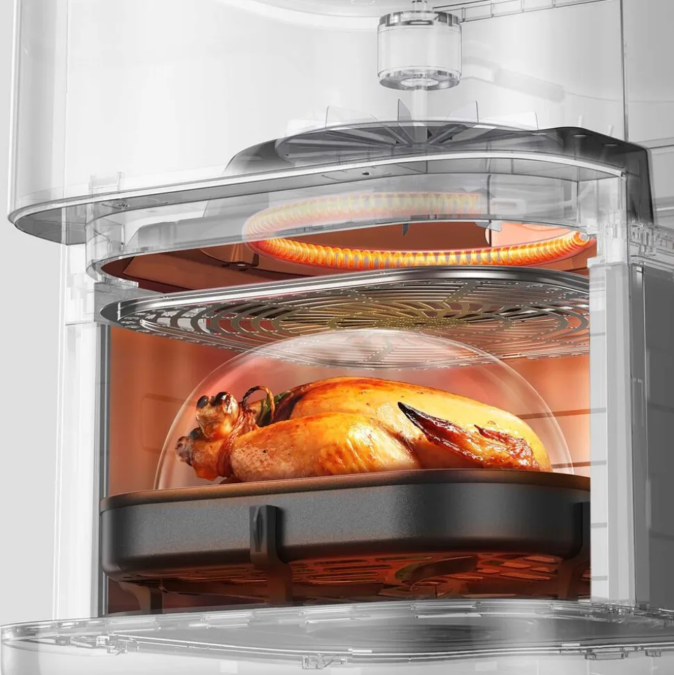 Air Fryer Frytkownica beztłuszczowa z okienkiem Mova AeroChef FD10 Pro, 1800 W, 6 l, biała