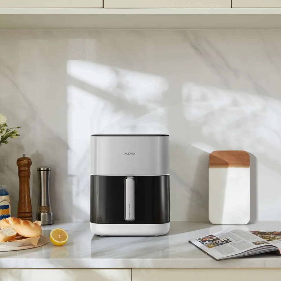 Air Fryer Frytkownica beztłuszczowa z okienkiem Mova AeroChef FD10 Pro, 1800 W, 6 l, biała
