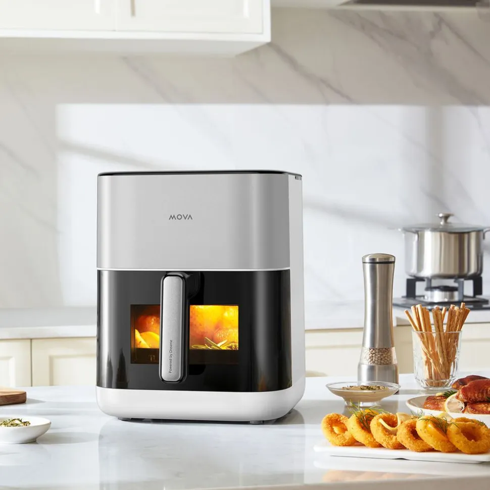 Air Fryer Frytkownica beztłuszczowa z okienkiem Mova AeroChef FD10 Pro, 1800 W, 6 l, biała