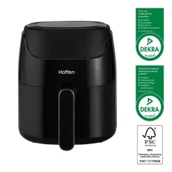 Air Fryer Frytkownica beztłuszczowa Hoffen, 1400 W, 3,8 l, czarna