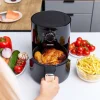 Air Fryer Frytkownica beztłuszczowa MPM MFR-12, 800 W, 2 l, czarna