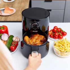 Air Fryer Frytkownica beztłuszczowa MPM MFR-12, 800 W, 2 l, czarna