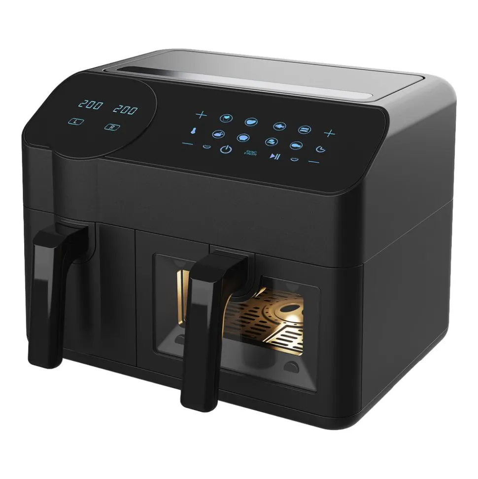 Air Fryer Frytkownica beztłuszczowa z okienkiem Maestro MR-760, 2400 W, 3,5 l + 6 l, czarna
