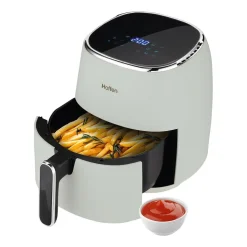 Air Fryer Frytkownica beztłuszczowa Hoffen, 1500 W, 5 l, kremowa matowa