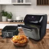 Air Fryer Frytkownica beztłuszczowa z okienkiem Hoffen Expert, minipiekarnik, 1800 W, 12 l, czarna