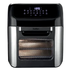 Air Fryer Frytkownica beztłuszczowa z okienkiem Hoffen Expert, minipiekarnik, 1800 W, 12 l, czarna
