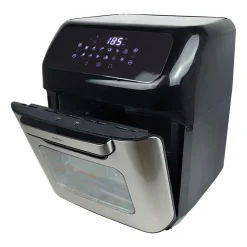 Air Fryer Frytkownica beztłuszczowa z okienkiem Hoffen Expert, minipiekarnik, 1800 W, 12 l, czarna