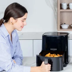 Air Fryer Frytkownica beztłuszczowa Black+Decker BXAF5000E, 1450 W, 5 l, czarna