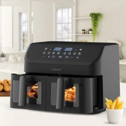 Air Fryer Frytownica beztłuszczowa z okienkiem Maestro MR-758, 2000 W, 2 x 4,5 l, czarna