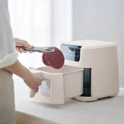 Air Fryer z okienkiem Olayks, 1500 W, 5 l, kość słoniowa