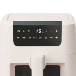 Air Fryer z okienkiem Olayks, 1500 W, 5 l, kość słoniowa