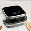 Air Fry Pizza Grill XL Taurus, 3 w 1, 2200 W, 4,2 l, czarny