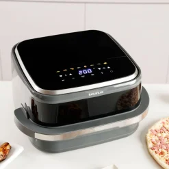 Air Fry Pizza Grill XL Taurus, 3 w 1, 2200 W, 4,2 l, czarny