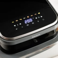 Air Fry Pizza Grill XL Taurus, 3 w 1, 2200 W, 4,2 l, czarny