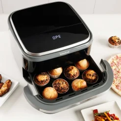 Air Fry Pizza Grill XL Taurus, 3 w 1, 2200 W, 4,2 l, czarny