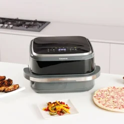 Air Fry Pizza Grill XL Taurus, 3 w 1, 2200 W, 4,2 l, czarny