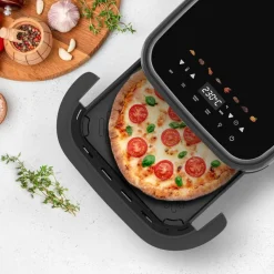 Air Fry Pizza Grill XL Taurus, 3 w 1, 2200 W, 4,2 l, czarny