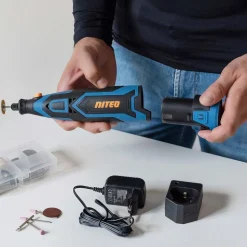Akumulatorowa multiszlifierka z akcesoriami, 12 V
