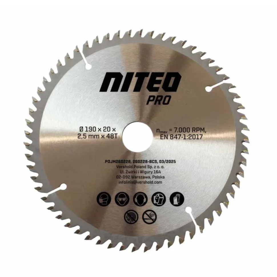 Akumulatorowa piła tarczowa Niteo Pro 20 V Max, 20 V