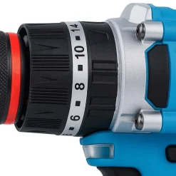 Akumulatorowa wiertarko-wkrętarka udarowa z silnikiem bezszczotkowym Powerlink, 20 V, 50 Nm, 13 mm, 2x akumulator 1,5 Ah i walizka