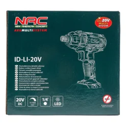 Akumulatorowa zakrętarka udarowa NAC ID-LI-20V, 20 V