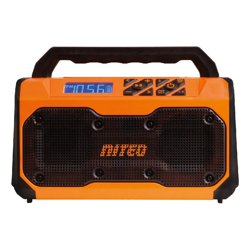 Akumulatorowe radio FM/BT Niteo 20 V Max, wyświetlacz LCD