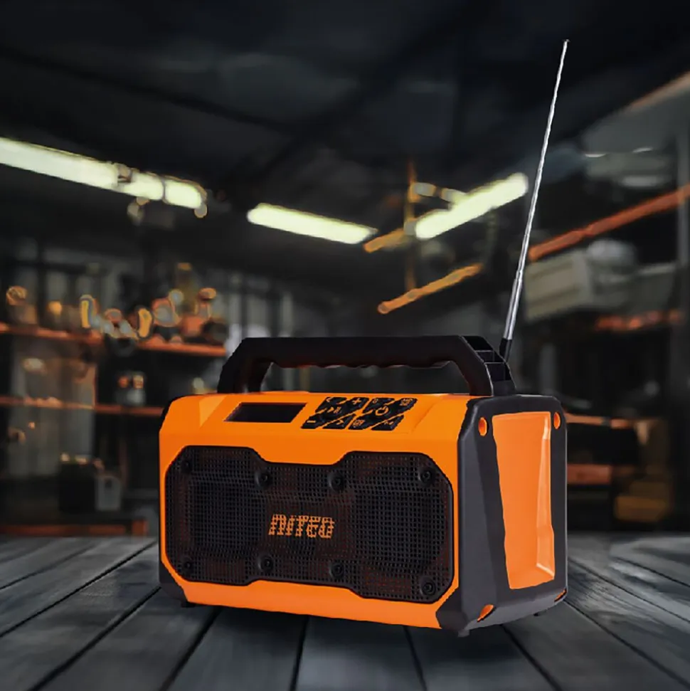 Akumulatorowe radio FM/BT Niteo 20 V Max, wyświetlacz LCD