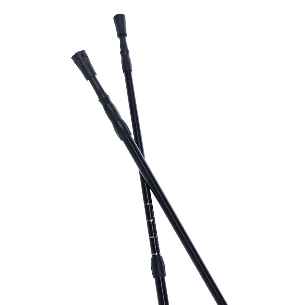 Aluminiowe kije trekkingowe HiMountain, 66-135 cm, czarno-czerwone