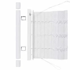Żaluzja drewnopodobna Decoteam, 60 x 140 cm, biała tłoczona