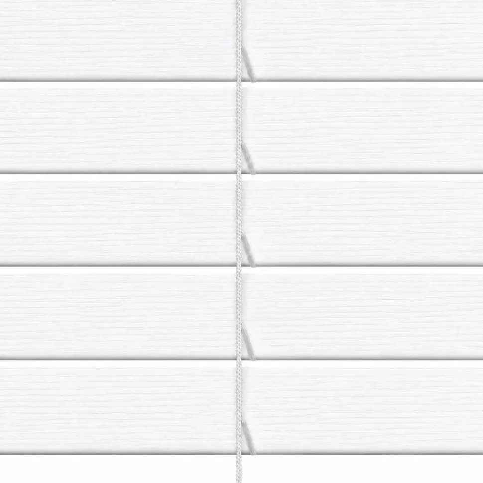 Żaluzja drewnopodobna Decoteam, 80 x 230 cm, biała tłoczona