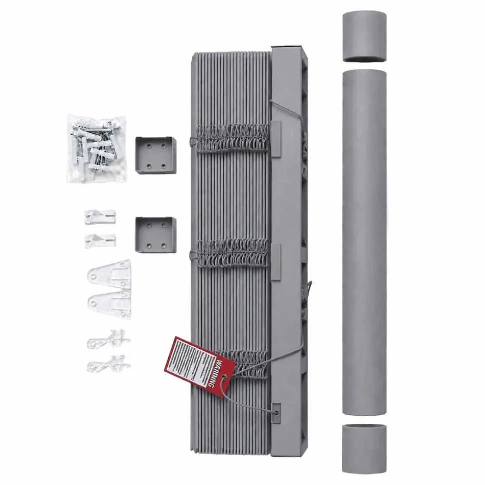 Żaluzja drewnopodobna Decoteam, 60 x 140 cm, szara