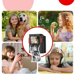 Aparat natychmiastowy dla dzieci Leting H600, z drukarką, czarny