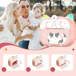 Aparat natychmiastowy dla dzieci Leting M2, z drukarką, kot, różowy