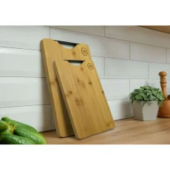 Bambusowa deska do krojenia MG Home, z plastikowym uchwytem