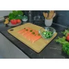 Bambusowa deska do krojenia MG Home, z silikonowym uchwytem