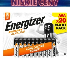 Baterie alkaliczne Energizer Primary Alkaline AAA, 20 szt.
