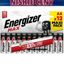Baterie alkaliczne Energizer Max AA, 12 szt.