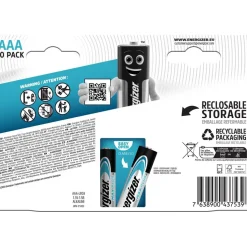 Baterie alkaliczne Energizer Max Plus AAA, 10 szt.