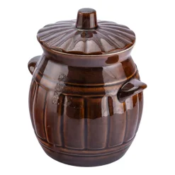 Beczka z kamionki Krystynka, 2,7 l, z pokrywką