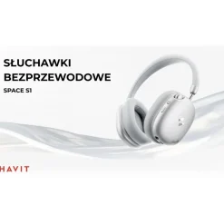 Bezprzewodowe słuchawki gamingowe Havit Space S1 H670BT, beżowe