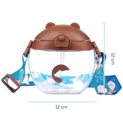 Bidon dziecięcy Kidnort Baer, 300 ml, brązowy