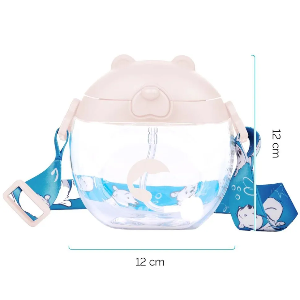 Bidon dziecięcy Kidnort Baer, 300 ml, beżowy