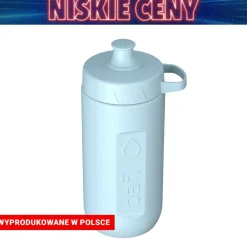 Bidon filtrujący Dafi Rush, 0,6 l, z wkładem filtrującym, dove blue