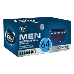 Bielizna chłonna dla mężczyzn Elly Intimate Men, rozmiar L, 64 szt., 8x8