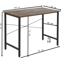 Biurko loft 100 x 50 x 76 cm OTE, melamina