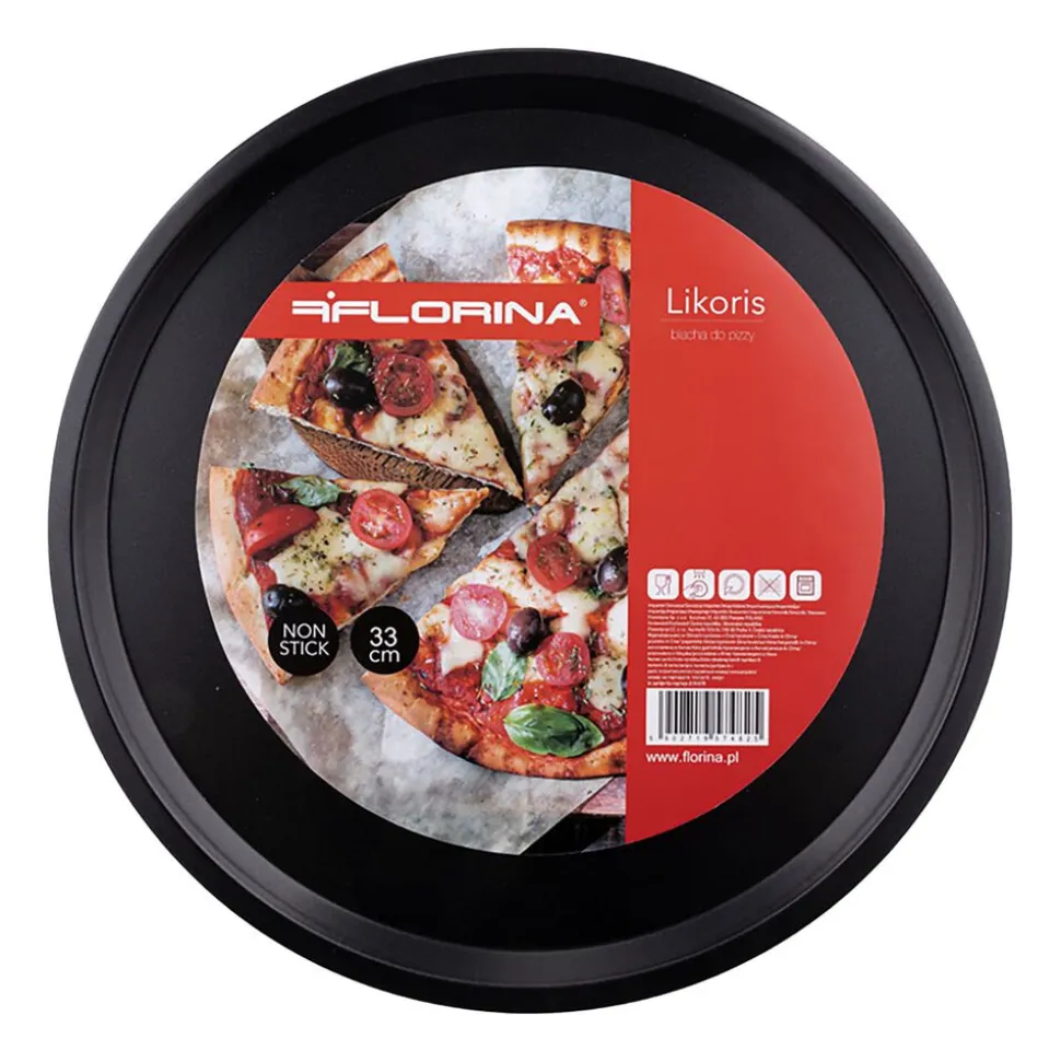 Blacha do pizzy 33 cm Florina Likoris, stal węglowa