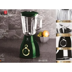 Blender kielichowy Berlingerhaus Emerald, 600 W, 1,5 l, kielich z podziałką