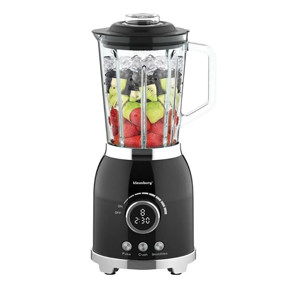 Blender kielichowy Klausberg, 600 W, 1,5 l, czarny
