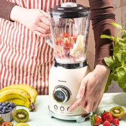 Blender kielichowy Klausberg, 600 W, 1,5 l, beżowy